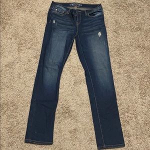 Aeropostale Faded Ripped Blue Jean